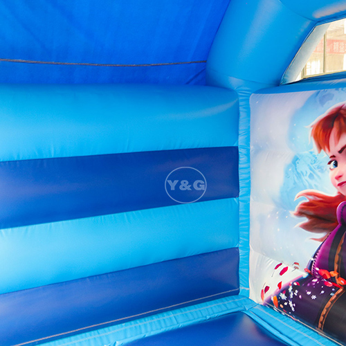 Frozen inflatable bouncer slideYG-123